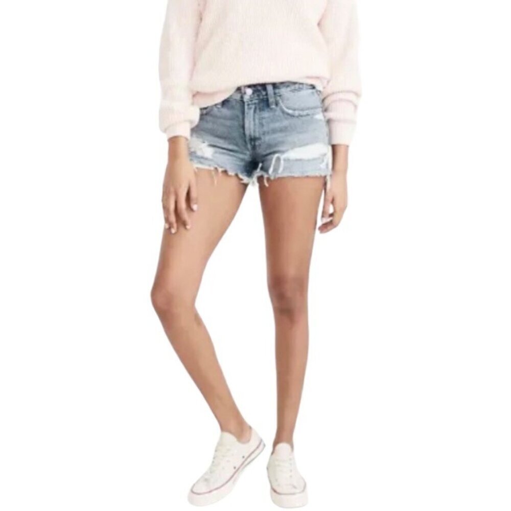 Abercrombie 6 (28) Low Rise Denim Women’s Jeans Shorts Distressed Cutoffs